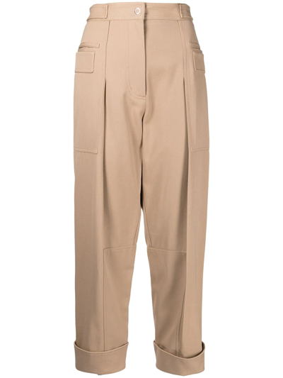 3.1 Phillip Lim / フィリップ リム Straight-leg Cropped Trousers In Brown