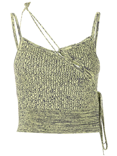 Christopher Esber Lace-tie Camisole In Green
