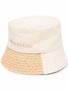 Ruslan Baginskiy Logo Embroidered Bucket Hat In Neutrals
