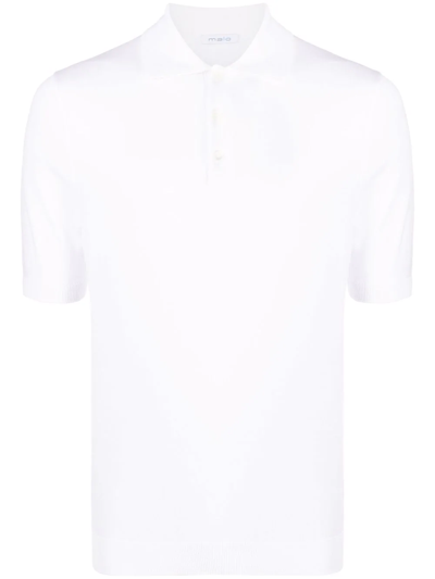 Malo Short-sleeve Polo Shirt In White