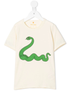 MINI RODINI SNAKE-PRINT SHORT-SLEEVE T-SHIRT