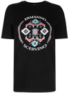 Ermanno Scervino Abstract Logo Print T-shirt In Black