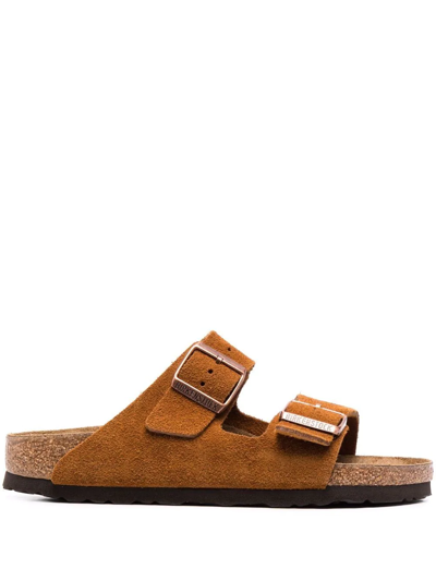 Birkenstock Arizona Buckle-fastened Sandals In Brown