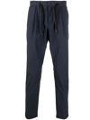 HERNO DRAWSTRING-FASTENING WAIST TROUSERS