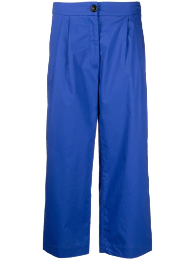 Woolrich Tailored Cropped Trousers In Blue