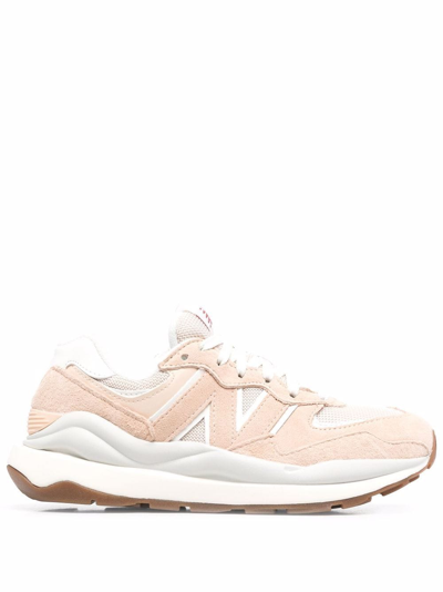 New Balance 5740 Panelled Lace-up Sneakers In Pink/white