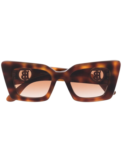 Burberry Eyewear Tortoise Square-frame Sunglasses In Brown