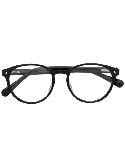 Chiara Ferragni Round-frame Glasses In Black