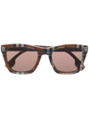 Burberry Eyewear Square-frame Sunglasses In Brown