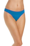 On Gossamer Gossamer Mesh Hip G Thong In Sapphire Blue