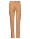 Four.ten Industry 4/10 Four. Ten Industry Man Pants Camel Size 32 Cotton, Elastane In Brown
