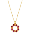 Gurhan Women's Pointelle 22k & 24k Yellow Gold & Pink Topaz Pendant Necklace