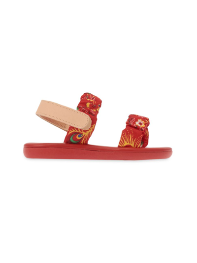 Ancient Greek Sandals Kids' Little Girl's & Girl's Little Margarita Soft Sandals In Red