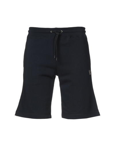 Ps By Paul Smith Ps Paul Smith Cotton Bermuda Shorts In Blue