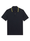 Theory Black Wool Long Sleeve Polo