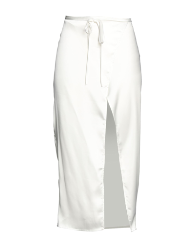 Topshop Long Skirts In White