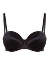 Wolford Sheer Touch Underwired Bandeau Bra In Black