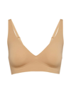 Wolford Pure Skin V-neck Stretch-woven Bra In Fairly Light