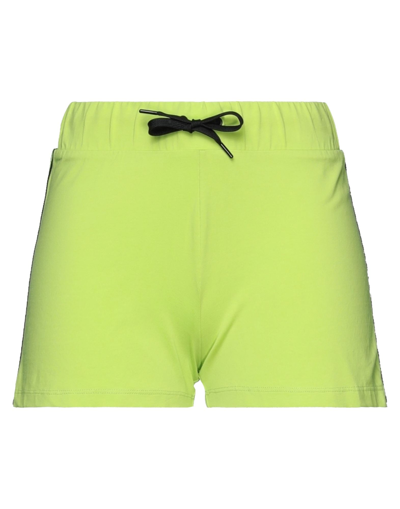 Freddy Woman Shorts & Bermuda Shorts Acid Green Size S Cotton, Elastane