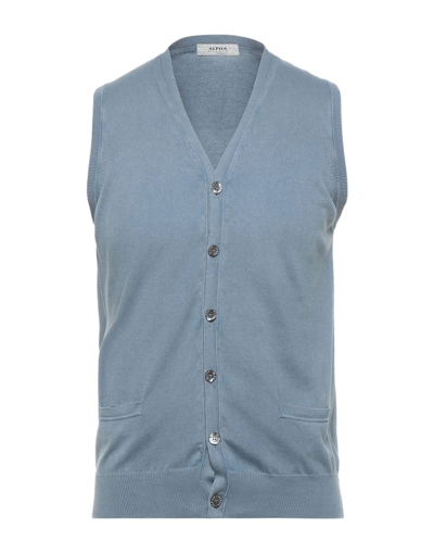 Alpha Studio Cardigans In Blue