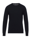 Grey Daniele Alessandrini Sweaters In Dark Blue