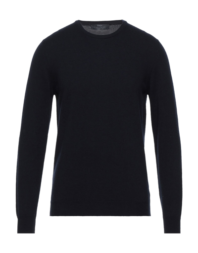 Grey Daniele Alessandrini Sweaters In Dark Blue