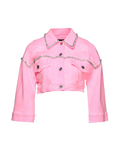 Marco Bologna Denim Outerwear In Pink