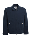 Woolrich Man Jacket Midnight Blue Size L Cotton