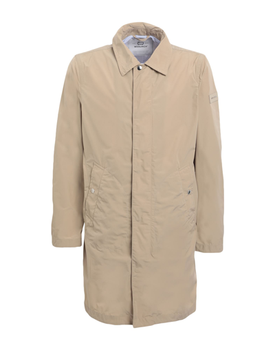 Woolrich Overcoats In Beige