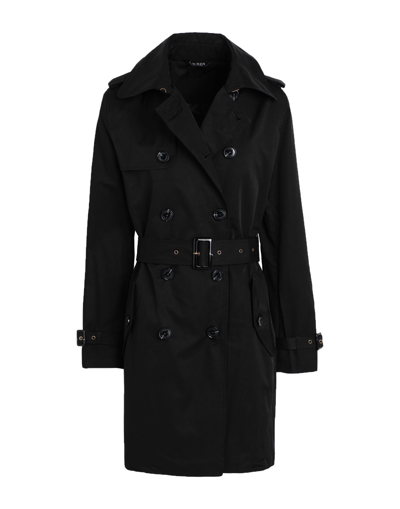Lauren Ralph Lauren Overcoats In Black