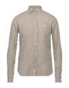 Brooksfield Shirts In Khaki