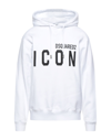 Dsquared2 Icon Hooded Drawstring Sweatshirt In Multi