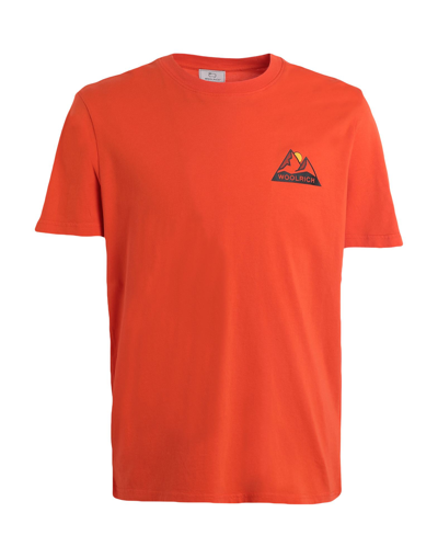 Woolrich T-shirts In Orange