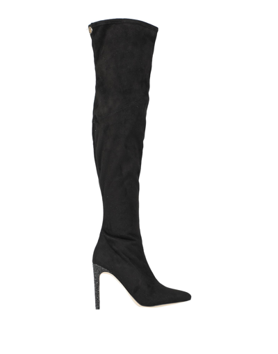 Guess Knee Boots In Black