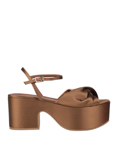 L'autre Chose Sandals In Yellow