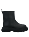 Gia Couture Marte Rubber Ankle Boots In Black