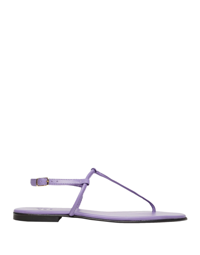 8 By Yoox Toe Strap Sandals In Purple