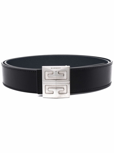 Givenchy 3.5cm Reversible Leather Belt In Black