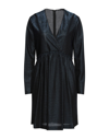 ANTONELLI ANTONELLI WOMAN MINI DRESS MIDNIGHT BLUE SIZE 6 VISCOSE, MODAL, POLYESTER