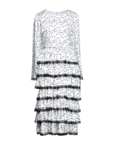 Alberta Tanzini Midi Dresses In White