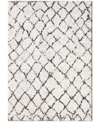 Palmetto Living Closeout! Orian Cloud 19 Tribal Line 6'7" X 9'6" Area Rug In Ivory