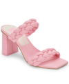 Dolce Vita Paily Braided Two-band City Sandals Women's Shoes In Rose