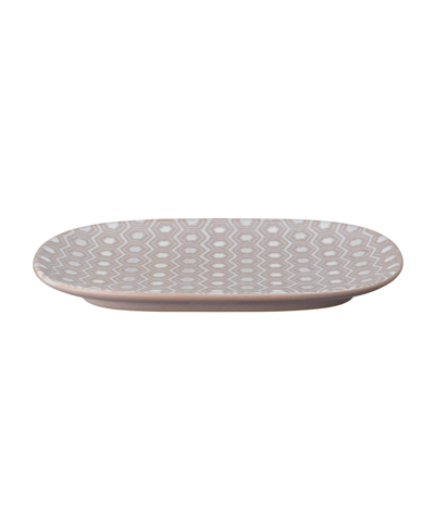 Denby Impression Accent Medium Oblong Platter In Medium Pink