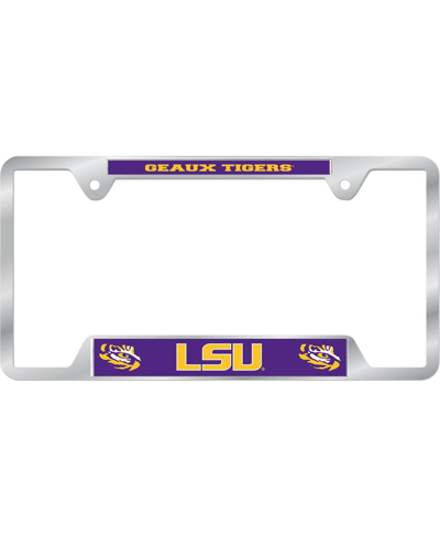 Wincraft Lsu Tigers License Plate Frame In Silver