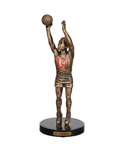 Foco Wilt Chamberlain Philadelphia 76ers Bronze Figurine In Gold