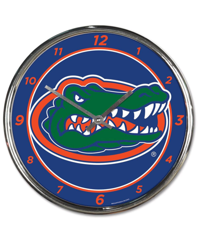 Wincraft Florida Gators Chrome Wall Clock In Green