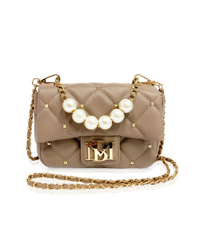 Badgley Mischka Women's Mini Flap Quilted Handbag In Taupe