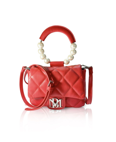 Badgley Mischka Women's Mini Flap Quilted Handbag In Red