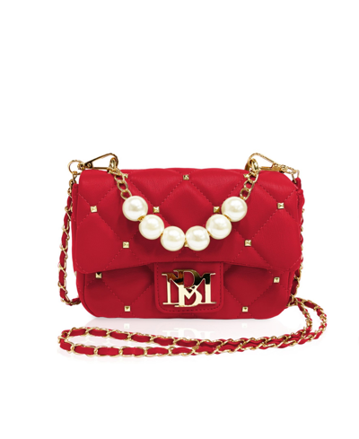 Badgley Mischka Women's Mini Flap Quilted Handbag In Red