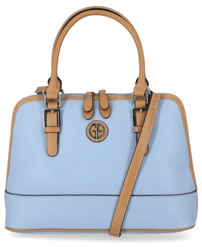 Giani Bernini Saffiano Dome Satchel, Created For Macy's In Chambray